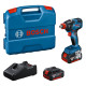 Акумуляторний ударний гайковерт Bosch GDX 18V-200 Professional з 2 акб GBA 18V 4.0 Ah і з/п GAL 18V-40, в кейсі