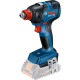 Акумуляторний ударний гайковерт Bosch GDX 18V-200 Professional з 2 акб GBA 18V 4.0 Ah і з/п GAL 18V-40, в кейсі