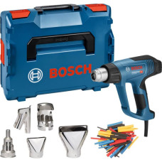 Технічний фен Bosch GHG 23-66 Professional із комплектом насадок і термоусадочними трубками, у L-BOXX 136