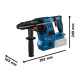 Акумуляторний перфоратор Bosch GBH 18V-28 CF Professional зі змінним патроном, 2 акб 18V 8.0 Ah, з/п GAL 1880 CV, L-BOXX 238