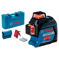 Лазерний нівелір Bosch GLL 3-80 Professional, з мішенню та чохлом, в кейсі