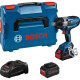 Акумуляторний ударний гайковерт Bosch GDS 18V-1050 H Professional, 2 акб ProCore 8 Ah і з/п GAL 1880 CV, в L-Boxx 136