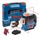 Лазерний нівелір Bosch GLL 3-80 С Professional, акб GBA 12V 2 Ah і з/п, з тримачем BM 1, мішенню, чохлом, у кейсі
