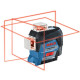 Лазерний нівелір Bosch GLL 3-80 С Professional, акб GBA 12V 2 Ah і з/п, з тримачем BM 1, мішенню, чохлом, у кейсі