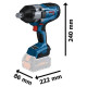 Акумуляторний ударний гайковерт Bosch GDS 18V-1050 H Professional, 2 акб GBA 5 Ah і з/п GAL 18V-40, в L-Boxx 136