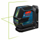 Лазерний нівелір Bosch GLL 2-15 G Professional з мішенню, штативом BT 150, універсальним кріпленням LB 10 і чохлом