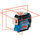 Лазерний нівелір Bosch GLL 3-80 С Professional, акб GBA 12 V 2 Ah і з/п, з приймачем LR 7, тримачем BM 1, в кейсі