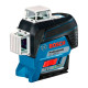 Лазерний нівелір Bosch GLL 3-80 CG Professional, акб GBA 12 V 2 Ah і з/п, з тримачем BM 1, мішенню, чохлом, в кейсі