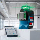 Лазерний нівелір Bosch GLL 3-80 CG Professional, акб GBA 12 V 2 Ah і з/п, з тримачем BM 1, мішенню, чохлом, в кейсі