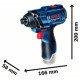 Акумуляторний ударний гайковерт Bosch GDR 120-LI Professional, без акумулятора та з/п, у картоні