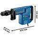 Відбійний молоток Bosch GSH 11 E Professional у чемодані з плоским зубилом