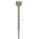 Зубило лопаткове Bosch Standard SDS-Plus 250x40 мм, 5 шт