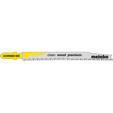 5 пилкових полотен для лобзиків «clean wood premium», 93/ 2,2 мм (623999000)