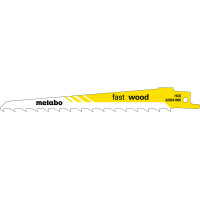 5 пилкових полотен для шабельних пилок «fast wood», 150 x 1,25 мм (628241000)