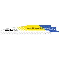 5 пилкових полотен для шабельних пилок «demolition wood + metal», 150 x 1,6 мм (631925000)
