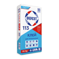 Клей для приклеювання пінопласту та мінвати Ферозіт 113, 25кг