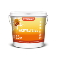 Білосніжна інтер’єрна акрилова фарба ACRYLWEISS FEROMAL 30, 15 кг