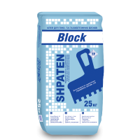 Клей для піно- та газобетонних блоків SHPATEN BLOCK, 25кг