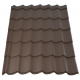 Металочерепиця "МОНТЕРЕЙ" товщина 0,45 - 0,5 мм (1 кв.м)