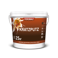 Aкрилова декоративна штукатурка «Баранець» KRATZPUTZ FEROMAL 44 1.5-2.0мм База АВ, 25кг