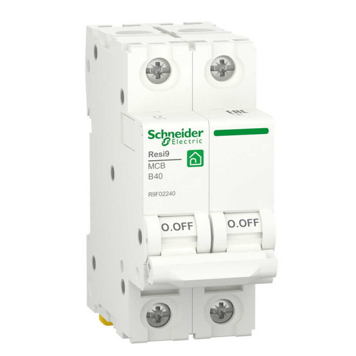 Автоматичний вимикач Schneider 6кА B 2p 40А Resi9 ( R9F02240 )