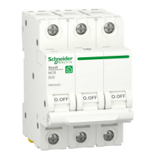 Автоматичний вимикач Schneider 6кА B 3p 20А Resi9 ( R9F02320 )