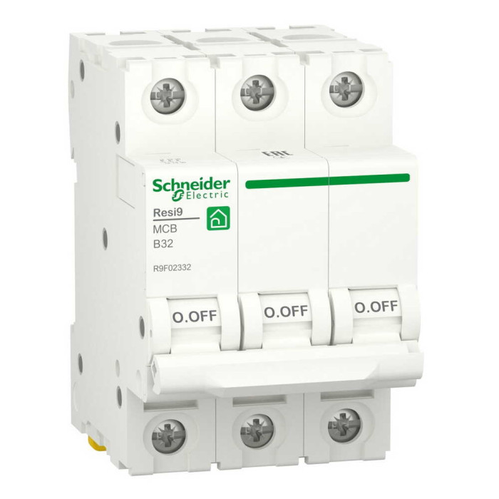 Автоматичний вимикач Schneider 6кА B 3p 32А Resi9 ( R9F02332 )