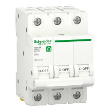 Автоматичний вимикач Schneider 6кА B 3p 40А Resi9 ( R9F02340 )