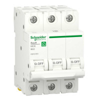 Автоматичний вимикач Schneider 6кА B 3p 63А Resi9 ( R9F02363 )