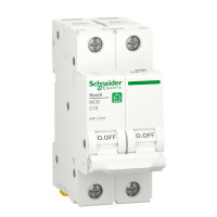 Автоматичний вимикач Schneider 6кА C 2p 16А Resi9 ( R9F12216 )