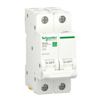 Автоматичний вимикач Schneider 6кА C 2p 25А Resi9 ( R9F12225 )