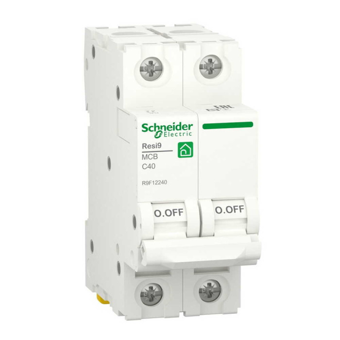 Автоматичний вимикач Schneider 6кА C 2p 40А Resi9 ( R9F12240 )
