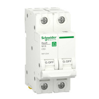 Автоматичний вимикач Schneider 6кА C 2p 50А Resi9 ( R9F12250 )