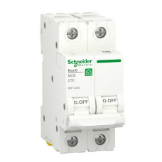 Автоматичний вимикач Schneider 6кА C 2p 50А Resi9 ( R9F12250 )