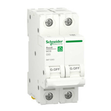 Автоматичний вимикач Schneider 6кА C 2p 63А Resi9 ( R9F12263 )