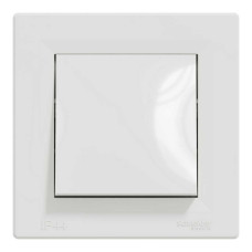 Вимикач Schneider Asfora білий 1кл IP44 з рамкою ( EPH0100221 )