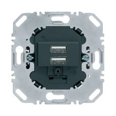 Механізм розетки Berker Qx USB 2-а антрацит ( 260205 )