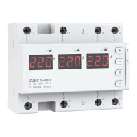 Реле напруги ZUBR 3ф D6-40 red