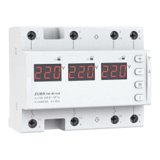 Реле напруги ZUBR 3ф D6-40 red