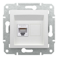 Розетка Schneider Asfora біла комп'ютерна RJ45 Cat.6 ( EPH4770121 )