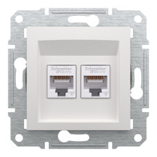 Розетка Schneider Asfora біла комп'ютерна RJ45 Cat.6 ( EPH4870121 )