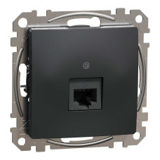 Розетка Schneider Sedna Design чорна 1-на RJ-45 5e без рамки ( SDD114451 )