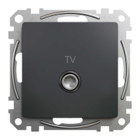Розетка Schneider Sedna Design чорна 1-на TV кінцева без рамки ( SDD114471 )