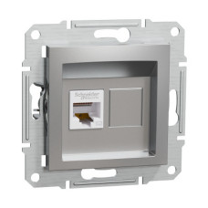Розетка Schneider Asfora алюміній комп'ютерна RJ45 Cat.6 ( EPH4700161 )