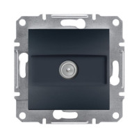 Розетка Schneider Asfora антрацит телевізійна (ТВ) 8dB прохідна ( EPH3200371 )