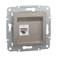 Розетка Schneider Asfora бронза комп'ютерна RJ45 Cat. 5E ( EPH4300169 )