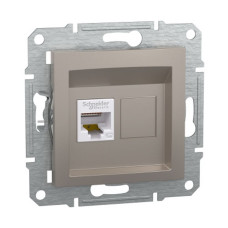 Розетка Schneider Asfora бронза комп'ютерна RJ45 Cat.6 ( EPH4700169 )
