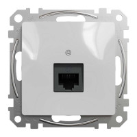 Розетка Schneider Sedna Design алюміній комп'ютерна RJ45 Саt. 5e UTP ( SDD113451 )