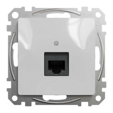 Розетка Schneider Sedna Design алюміній комп'ютерна RJ45 Саt. 5e UTP ( SDD113451 )