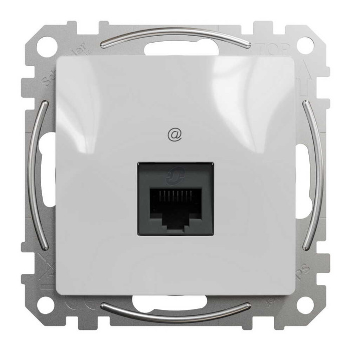 Розетка Schneider Sedna Design алюміній комп'ютерна RJ45 Саt. 5e UTP ( SDD113451 )